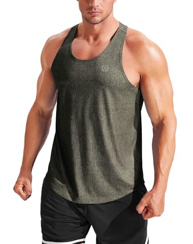 Men's Workout Running Tank Top Sleeveless Gym Athletic Shirts