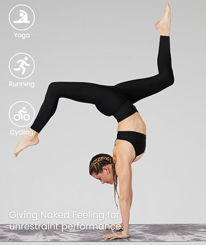 High Waisted Leggings for Women - Black Tummy Control Compression Soft Yoga Pants for Workout Reg & Plus Size