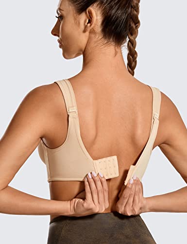 Women's Max Control Underwire Sports Bra High Impact Plus Size with Adjustable Straps Unlined Bra