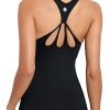 Workout Tank Tops for Women Built in Shelf Bras Padded,Sleeveless Gym Tops Athletic Yoga Shirts
