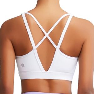 High Impact Sports Bras for Women, High Support Running Sports Bra Moulded Cup Strappy Sports Bras