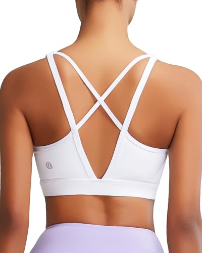 High Impact Sports Bras for Women, High Support Running Sports Bra Moulded Cup Strappy Sports Bras