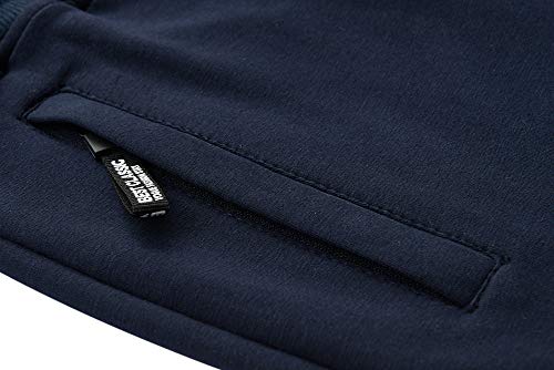 41K7mSwMxVL.jpg Men's 3/4 Jogger Capri Pants Workout Gym Below Knee Shorts Zipper Pockets Jogger Sweatpant Capris for Men