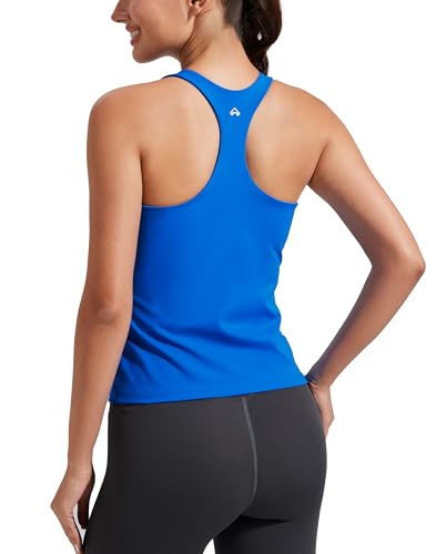 Workout Tank Tops for Women with Build-in Bra Racerback Sleeveless Gym Tennis Pickleball