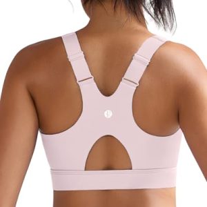 Sports Bra for Women High Support,Adjustable Straps High Impact Sports Bras with Sewn in Pads