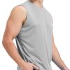 Men's Sleeveless UPF 50+ Swim Shirts Quick Dry Workout Tank Top UV Protection Running Gym Muscle T Shirts