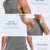 Men's Tank Top Sleeveless Muscle Shirts Quick Dry Workout Gym Cut Off Shirt Lightweight Summer Bodybuilding Tee