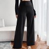 Wide Leg Pants Woman Yoga Pants with Pockets Stretch Loose Casual Lounge Sweatpants Petite/Regular/Tall