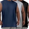 3 Pack Men's Big and Tall Tank Tops Quick Dry Muscle Workout Sleeveless T Shirts Summer Gym Active Undershirts