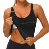 Women's low collar Sports Bra Elastic Sports Vest Yoga Tank Top Tops Shirts Black textured marble Pattern