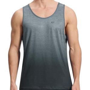 Men's Tank Tops Quick Dry Workout Gym Sleeveless Shirts Summer Running Athletic Swim Shirts