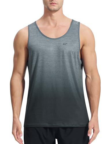 Men's Tank Tops Quick Dry Workout Gym Sleeveless Shirts Summer Running Athletic Swim Shirts