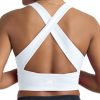 Long Line Sports Bra Women, Workout Crop Tops for Women Longline Criss Cross Gym Yoga Tops with Built in Bra