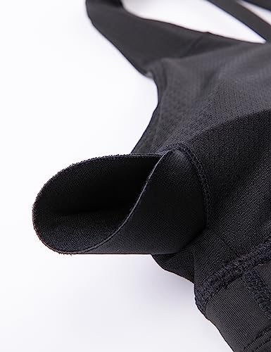 Womens Strappy Longline Sports Bra - Medium Impact Criss Cross Yoga Padded Workout Crop Top