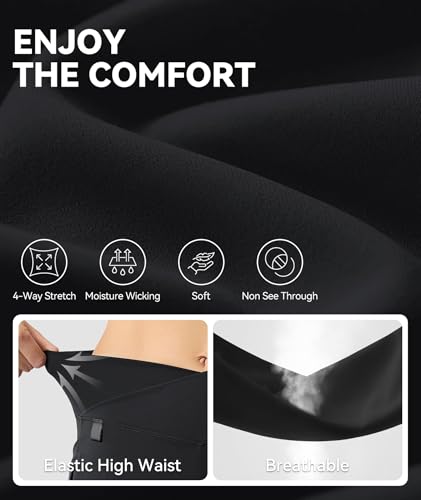 Flare Leggings for Women Yoga Crossover High Waist Pants with Tummy Control Workout Cargo with 5 Pockets Bootcut Leggings