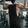 Mens Gym Sleeveless Tank Top Workout Muscle Shirt Cut Open Quick Dry Bodybuilding Vest 1/3 Pack