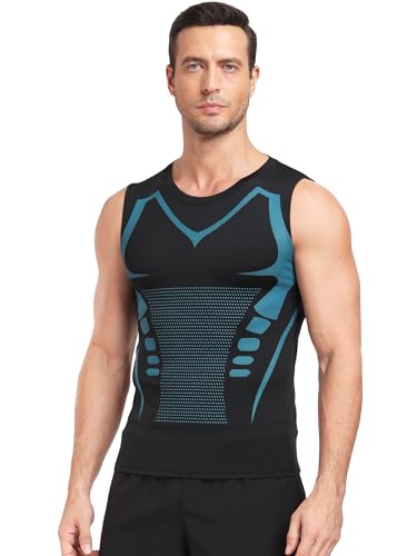 Mens Tank Tops,Sport Running Dry Fit Gym Shirt, Wicking Athletic Mesh Breathable Muscle Tee Workout Sleeveless Shirts