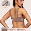 Womens Deep V Bras Wireless Comfortable Bra Supportive No Underwire Bras Tshirt Push Up Bralettes Plunge Seamless Bra