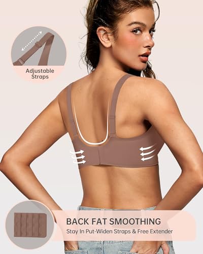 Womens Deep V Bras Wireless Comfortable Bra Supportive No Underwire Bras Tshirt Push Up Bralettes Plunge Seamless Bra