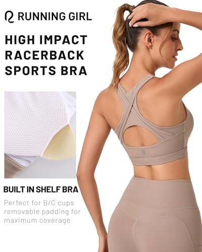 High Impact Sports Bras for Women High Support Women’s Sports Bra Racerback Workout Running Bra