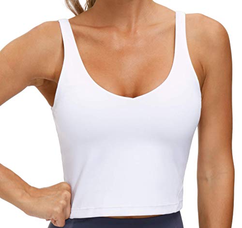 Womens' Sports Bra Longline Wirefree Padded with Medium Support
