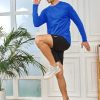 5 Pack Mens Long Sleeve Quick Dry Active Athletic T Shirt Running Gym Workout Tee Tops