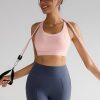 Sports Bra for Women High Support,Adjustable Straps High Impact Sports Bras with Sewn in Pads