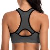 Racerback Sports Bras for Women with Pads - High Impact Athletic Tank Tops for Yoga and Workout Brassieres Bra