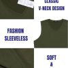 Men's 3 Pack Workout Tank Tops Gym Sleeveless Shirts V Neck Bodybuilding Muscle Tee Shirt