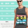 Mens Beach Tank Tops Sleeveless Shirts for Men Summer Hawaiian Graphic Mens Tank Top Workout Gym Shirts Palm Tree Tops