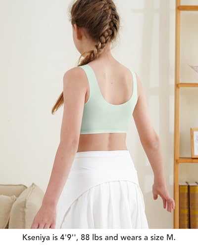 Training Bras for Girls 10-16 Sports Seamless Bra with Removable Padding Bras