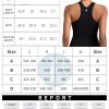 Sports Bras for Women High Impact Seamless Ribbed Longline High Neck Workout Crop Tank Tops Padded