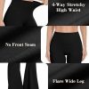 Women's High Waist Flare Yoga Pants, No Front Seam, Casual Leggings with Tummy Control, 29/31/33" Inseam