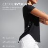 Cloudweight Workout Tops for Women Lightweight Athletic Short Sleeve Shirts Gym Running Side Slit T-Shirts