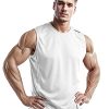 41cQTFmLj2L.jpg Men's 4, 3, 1 Pack Tank Tops Sleeveless Shirts Workout Athletic Muscle Mesh Dry Fit Gym Training Active Athletic