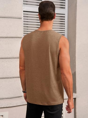 Mens Workout Tank Tops Sleeveless Gym Muscle Athletic T Shirts Casual Summer Beach Tops