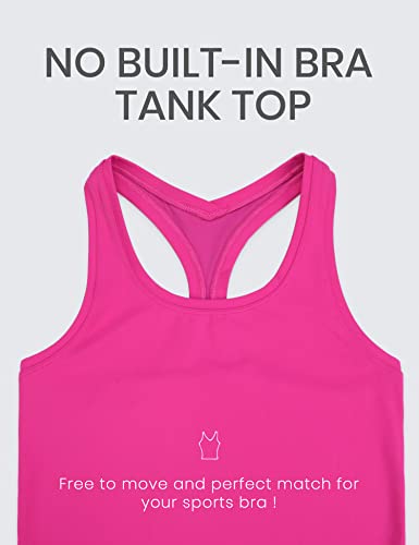 Women's Butterluxe Yoga Workout Tank Tops Racerback Sleeveless Camisole Athletic Gym Shirts