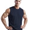 41fk58SLUOL.jpg Men's 4, 3, 1 Pack Tank Tops Sleeveless Shirts Workout Athletic Muscle Mesh Dry Fit Gym Training Active Athletic