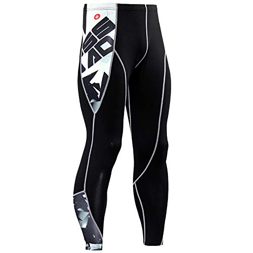 Workout Set Compression Shirt Pants Top Long Sleeve Sports Tight Base Layer Quick Dry & Moisture-Wicking