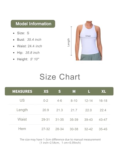 Racerback Workout Tank Tops for Women Slim Fit Sleeveless Basic Athletic Running Yoga Shirts
