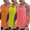 Tank Tops Men Y-Back Muscle 3 Pack Dry Fit Sleeveless Workout Tank Tops for Men Mesh Material Running Gym