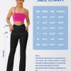 Yoga Pants Women, Flare Leggings for Women with Pockets Crossover High Waisted Bootcut Yoga Pants