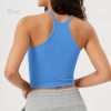 Women's Crop 3-Pack Seamless Rib-Knit Camisole Crop Tank Tops