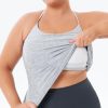 Women's Racerback Workout Tank Tops Sleeveless Yoga Athletic Shirts with Built in Bra