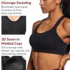 Sports Bra High Impact Adjustable Criss Cross Back, Full Support for Large Bust No Bounce