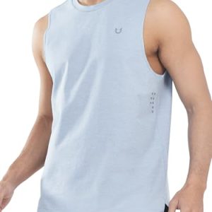 Mens Tank Top Workout Running Shirts Sleeveless Quick Dry Muscle Shirts Athletic Gym Vest