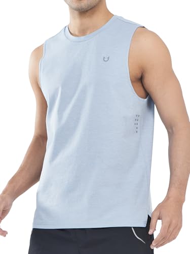 Mens Tank Top Workout Running Shirts Sleeveless Quick Dry Muscle Shirts Athletic Gym Vest