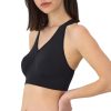 Women's Seamless Racerback Bra, Pullover Full-Coverage Bralette, 2-Pack