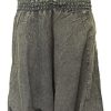Unisex Stonewashed Plain Hippy Harem Trouser