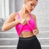 Women Ribbed Workout Crop Tops with Built in Bra Yoga Racerback Tank Top Tight Fit
